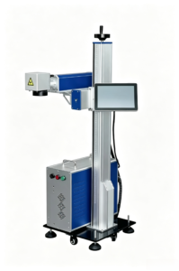 Products Assembly line fiber laser marking machine